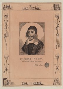 Thomas Scot, ejecutado en Charing Cross, 1660 de English School